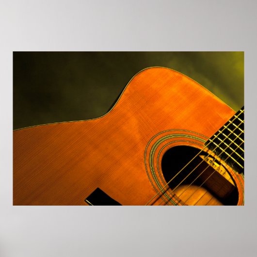 Poster Acoustic guitar (Devant)