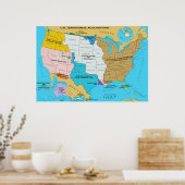 Poster Acquisitions territoriales des États-Unis (Cuisine)