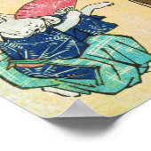 Poster Acrobat Cat, Hiroshige, Ukiyo-e (Coin)