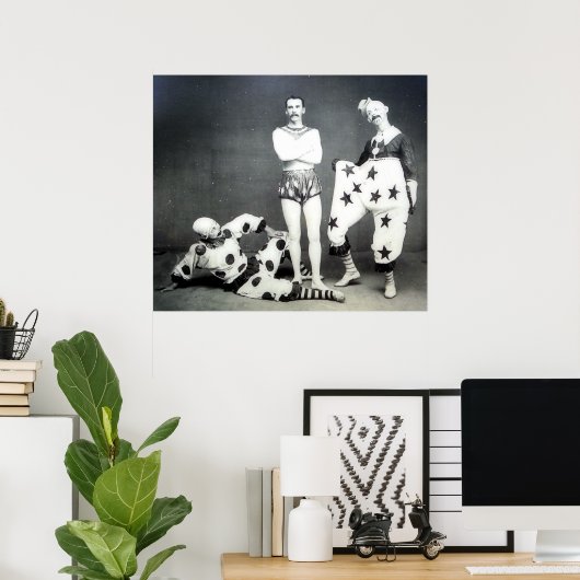 Poster Acrobat et Clowns (Bureau à domicile)