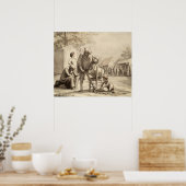 Poster acrobates à la Foire c.1865-69 (Cuisine)