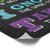 Poster Acronyme de GRIT en classe croissance de l'esprit (Coin)