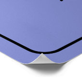 Poster Acronyme de lecture humoristique Texte noir (Coin)