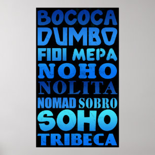 Poster Acronymes de New York