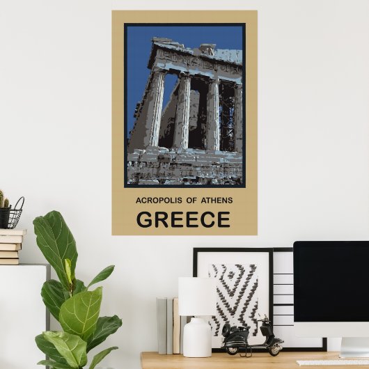 Poster Acropole d'Athènes Grèce (Bureau à domicile)