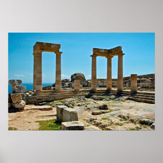 Poster Acropole de Lindos (Devant)