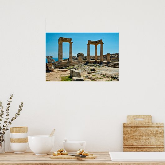 Poster Acropole de Lindos (Cuisine)