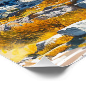 Poster Acropole grecque Aquarelle Points de repère (Coin)