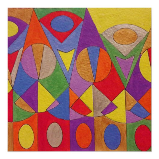 Poster Acrylique Abstrait 1 (Devant)