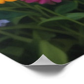 Poster acrylique Magique Jardin d'été (Coin)