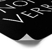 Poster Acta non verba (Coin)