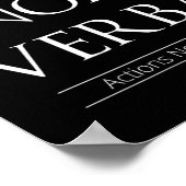 Poster Acta Non Verba, Actions Pas Mots (Coin)