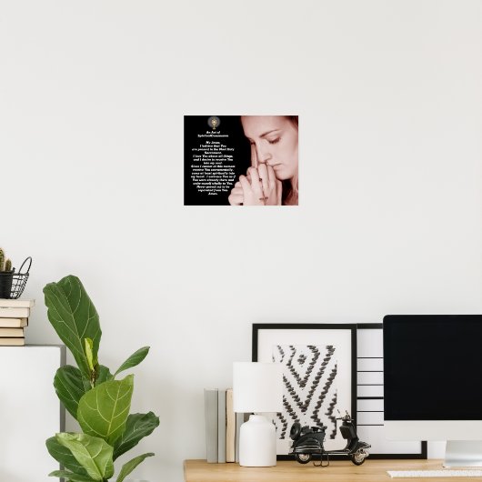 Poster Acte de communion spirituelle (Bureau à domicile)