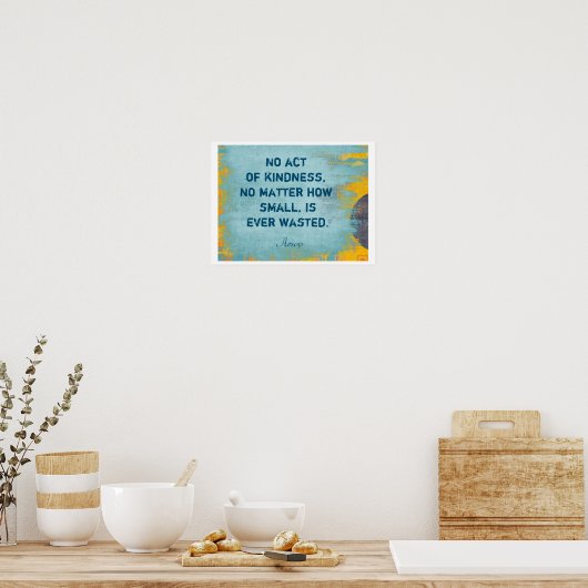 Poster Acte de générosité - Art Print (Cuisine)