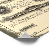 Poster Acte de Mariage du XIXe siècle (Coin)