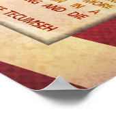 Poster Acte De Poème De Valeur (Coin)