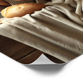 Poster Acte sacré de Jésus brisant le pain (Coin)