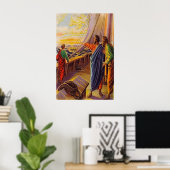 Poster Actes 13:4-5 Voile vers Chypre (Bureau à domicile)