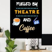 Poster Acteur Alimenté Par Café De Théâtre (Bureau à domicile)