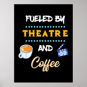 Poster Acteur Alimenté Par Café De Théâtre