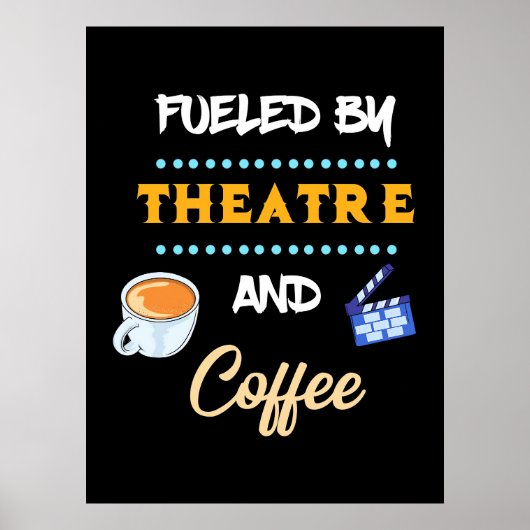 Poster Acteur Alimenté Par Café De Théâtre (Devant)