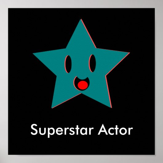 Poster Acteur de superstar (Devant)