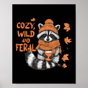 Poster Action de grâce automne chaleureux sauvage et féro