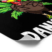 Poster Action de grâce Herbe Bonne Danksgiving Dinde (Coin)