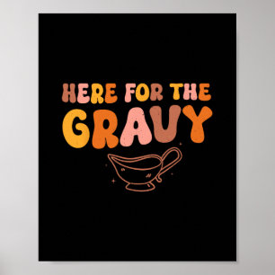 Poster Action de grâce juste ici pour les hommes femmes e