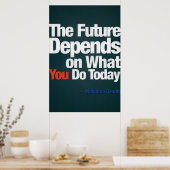 Poster Action, - Gandhi (Grand Modèle, modifiable) (Cuisine)