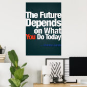 Poster Action, - Gandhi (Grand Modèle, modifiable) (Bureau à domicile)