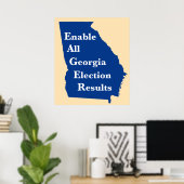 Poster Activer tous les résultats des élections en Géorgi (Bureau à domicile)