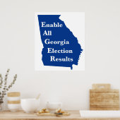 Poster Activer tous les résultats des élections en Géorgi (Cuisine)