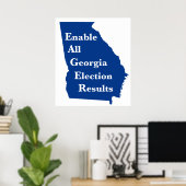 Poster Activer tous les résultats des élections en Géorgi (Bureau à domicile)