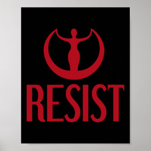 Poster Activisme Résister à la déesse Astraea Logo Fierté