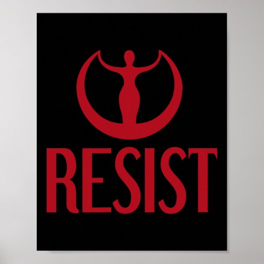 Poster Activisme Résister à la déesse Astraea Logo Fierté (Devant)