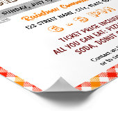 Poster Activité de la campagne d'action alimentaire Flyer (Coin)