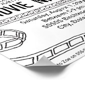 Poster Activité de la feuille de calcul de l'Invitation d (Coin)