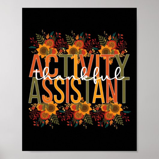 Poster Activité De Remerciement Istant Thanksgiving (Devant)