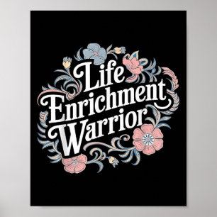 Poster Activité guerrière Enrichissement de la vie