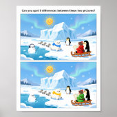 Poster Activité pour enfants : Repérer les différences su (Devant)
