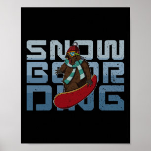 Poster Activités de snowboard Extérieur Ski de montagne R