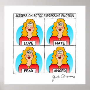 Poster ACTRICE de BOTOX d'affiche