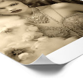 Poster Actrice Old Hollywood Glam Blonde (Coin)