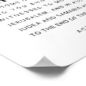 Poster Acts 1:8 Bible Verse (Coin)