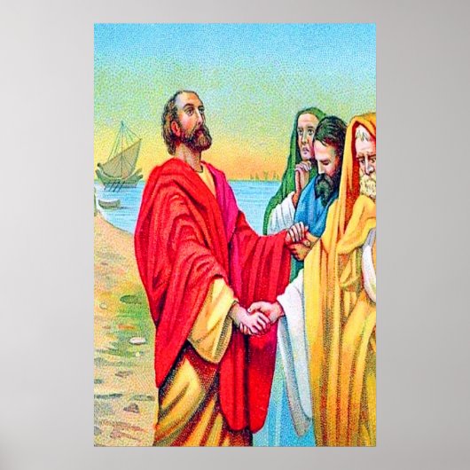 Poster Acts 20:17-38  Encouragement and Warning poste (Devant)