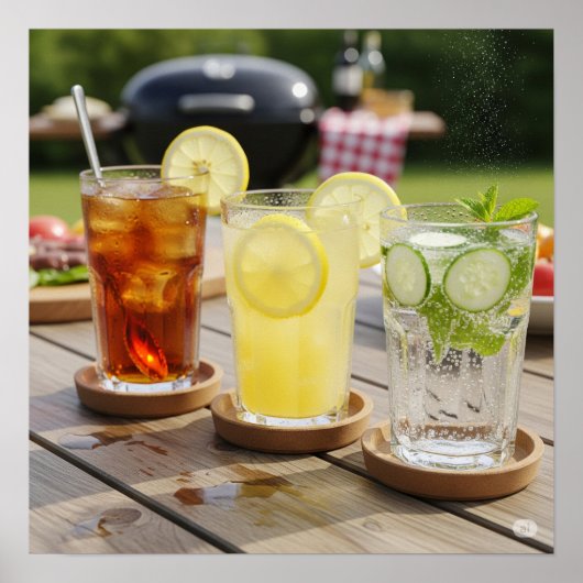 Poster Actualisation des boissons de cuisine (Devant)
