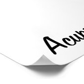 Poster Acupression des palmes (Coin)