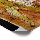 Poster Acupuncture, collage et médias mixtes (Coin)