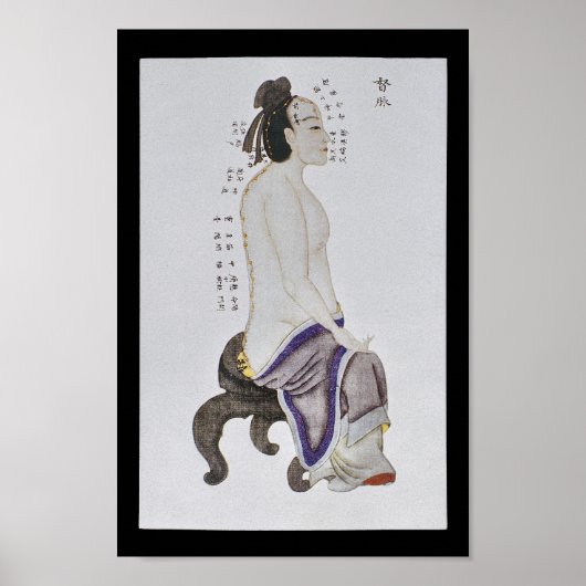 Poster Acupuncture Du Mai Meridian Channel (Devant)